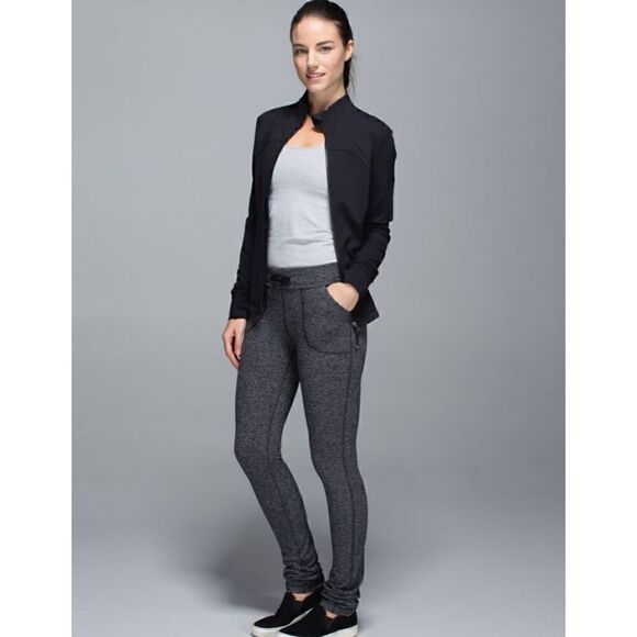 Lululemon Skinny Will Pant Grey  herringbone Size 4 style W5G82S - Picture 2 of 7